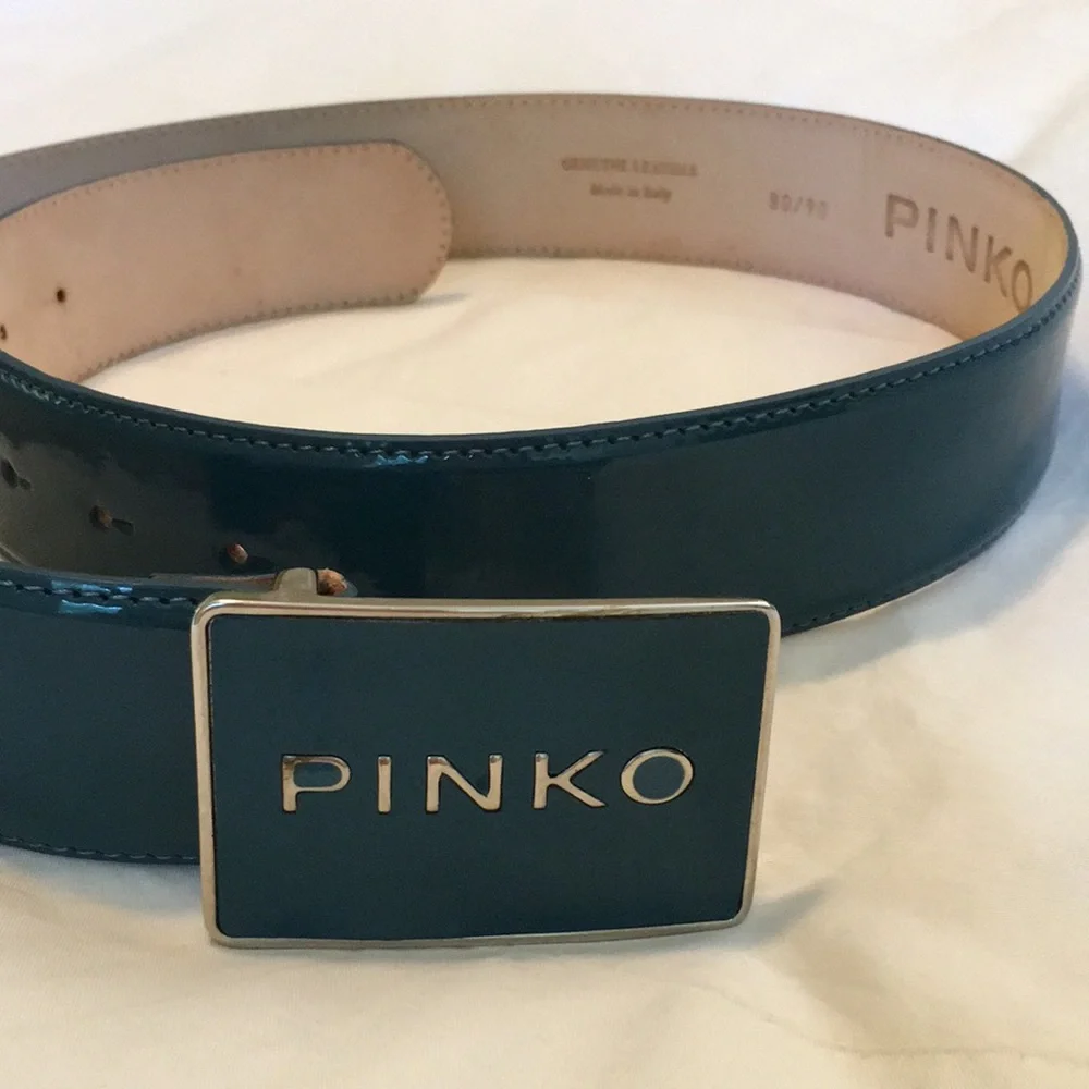PINKO | Designer Patent Leather Belt